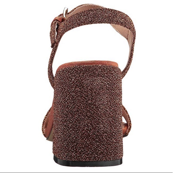 Elianna Glitz Rust Block Chunky Heel Sandal - Picture 7 of 7
